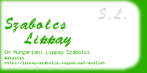 szabolcs lippay business card